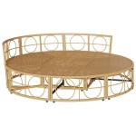 vidaXL Pat lounge pentru exterior fără baldachin Poly Rattan