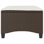 vidaXL Scaune de grădină cu perne 2 buc Maro 55x55x36 cm Poly Ratan vidaXL Scaune de grădină cu perne 2 buc Maro 55x55x36 cm Poly Ratan