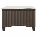 vidaXL Scaune de grădină cu perne 2 buc Maro 55x55x36 cm Poly Ratan vidaXL Scaune de grădină cu perne 2 buc Maro 55x55x36 cm Poly Ratan