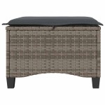 vidaXL Scaune de grădină cu perne 2 buc Gri 55x55x36 cm Poly Ratan vidaXL Scaune de grădină cu perne 2 buc Gri 55x55x36 cm Poly Ratan