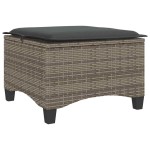 vidaXL Scaune de grădină cu perne 2 buc Gri 55x55x36 cm Poly Ratan vidaXL Scaune de grădină cu perne 2 buc Gri 55x55x36 cm Poly Ratan