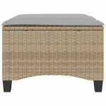 vidaXL Scaune de grădină cu perne 2 buc Bej 55x55x36 cm Poly Ratan vidaXL Scaune de grădină cu perne 2 buc Bej 55x55x36 cm Poly Ratan