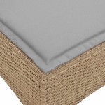 vidaXL Scaune de grădină cu perne 2 buc Bej 55x55x36 cm Poly Ratan vidaXL Scaune de grădină cu perne 2 buc Bej 55x55x36 cm Poly Ratan
