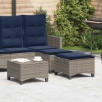 vidaXL Scaune de grădină cu perne 2 buc Gri 55x55x36 cm Poly Ratan vidaXL Scaune de grădină cu perne 2 buc Gri 55x55x36 cm Poly Ratan