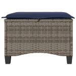vidaXL Scaune de grădină cu perne 2 buc Gri 55x55x36 cm Poly Ratan vidaXL Scaune de grădină cu perne 2 buc Gri 55x55x36 cm Poly Ratan