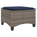 vidaXL Scaune de grădină cu perne 2 buc Gri 55x55x36 cm Poly Ratan vidaXL Scaune de grădină cu perne 2 buc Gri 55x55x36 cm Poly Ratan
