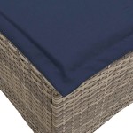 vidaXL Scaune de grădină cu perne 2 buc Gri 55x55x36 cm Poly Ratan vidaXL Scaune de grădină cu perne 2 buc Gri 55x55x36 cm Poly Ratan