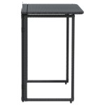 vidaXL Masă pliabilă de grădină neagră 90x51x75 cm Poly Ratan vidaXL Masă pliabilă de grădină neagră 90x51x75 cm Poly Ratan