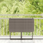 vidaXL Masă de grădină pliabilă gri 90x51x75 cm Poly Ratan
