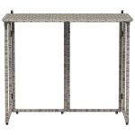 vidaXL Masă de grădină pliabilă gri 90x51x75 cm Poly Ratan