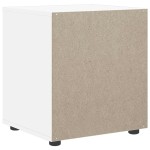 vidaXL Noptiera "VISNES" alb 45x40x50 cm lemn de prelucrare vidaXL Noptiera "VISNES" alb 45x40x50 cm lemn de prelucrare