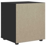 vidaXL Noptiera "VISNES" Negru 45x40x50 cm Lemn prelucrat