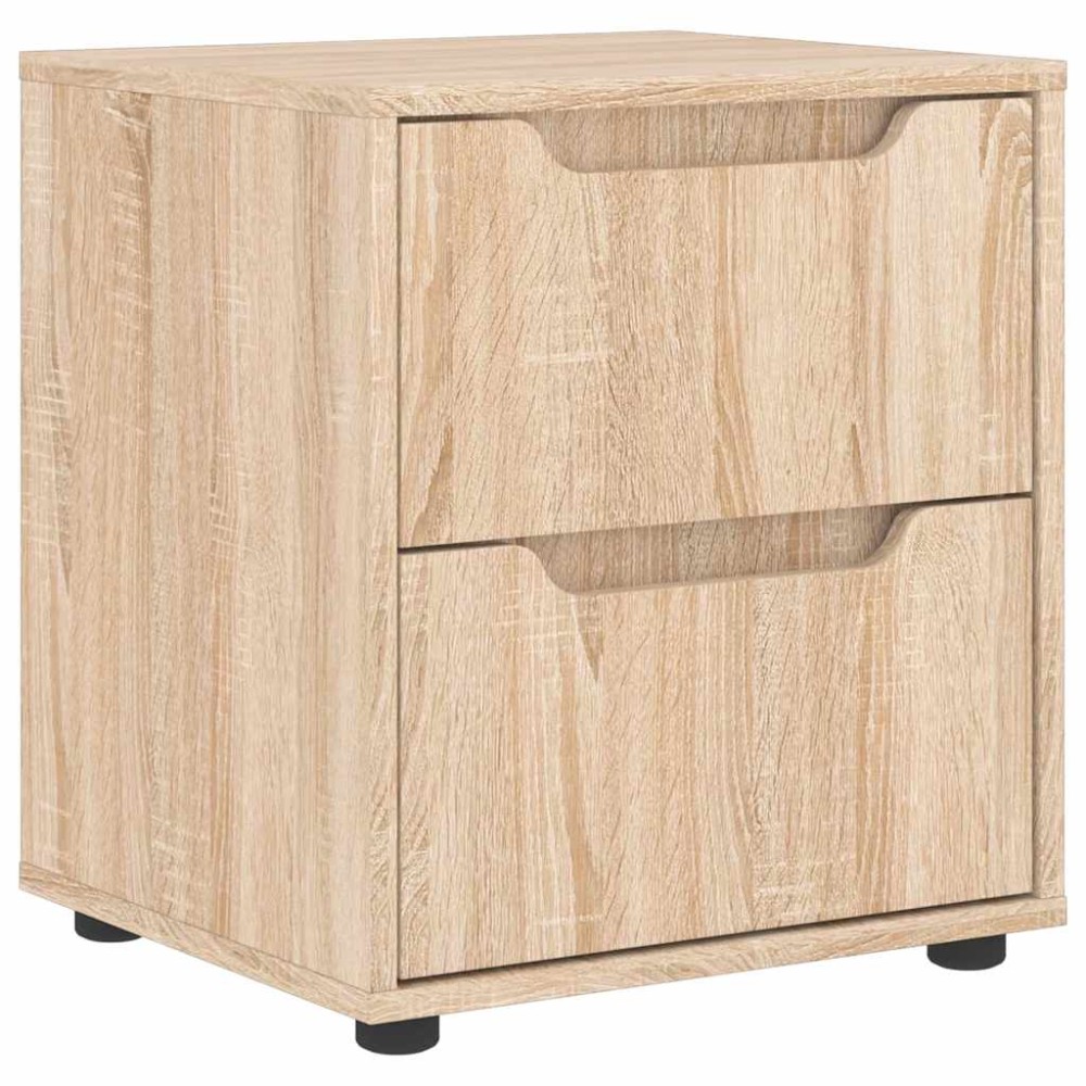 vidaXL Noptiera "VISNES" Stejar Sonoma 45x40x50 cm Lemn prelucrat