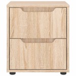 vidaXL Noptiera "VISNES" Stejar Sonoma 45x40x50 cm Lemn prelucrat
