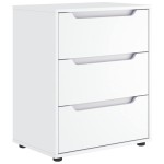 vidaXL Bufetă „VISNES” alb 60x40x73 cm lemn prelucrat vidaXL Bufetă „VISNES” alb 60x40x73 cm lemn prelucrat