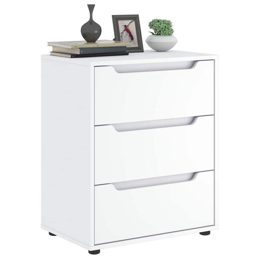 vidaXL Bufetă „VISNES” alb 60x40x73 cm lemn prelucrat