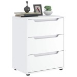 vidaXL Bufetă „VISNES” alb 60x40x73 cm lemn prelucrat vidaXL Bufetă „VISNES” alb 60x40x73 cm lemn prelucrat