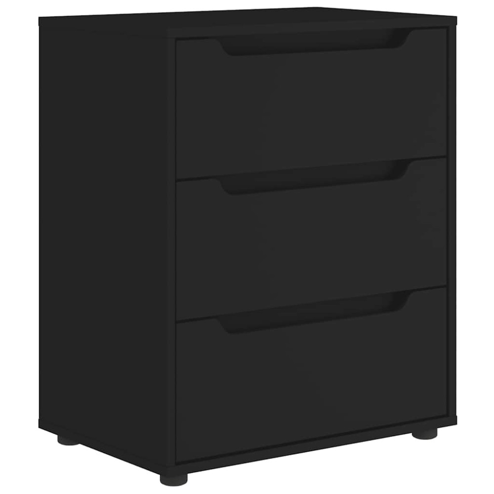 vidaXL Bufetă „VISNES” Negru 60x40x73 cm lemn prelucrat