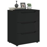 vidaXL Bufetă „VISNES” Negru 60x40x73 cm lemn prelucrat vidaXL Bufetă „VISNES” Negru 60x40x73 cm lemn prelucrat
