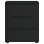 vidaXL Bufetă „VISNES” Negru 60x40x73 cm lemn prelucrat vidaXL Bufetă „VISNES” Negru 60x40x73 cm lemn prelucrat