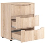 vidaXL Bufetă „VISNES” Stejar Sonoma 60x40x73 cm lemn prelucrat vidaXL Bufetă „VISNES” Stejar Sonoma 60x40x73 cm lemn prelucrat
