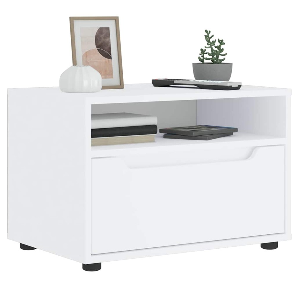 vidaXL Dulap TV "VISNES" alb 60x40x38 cm lemn de prelucrare