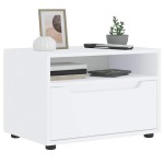 vidaXL Dulap TV "VISNES" alb 60x40x38 cm lemn de prelucrare