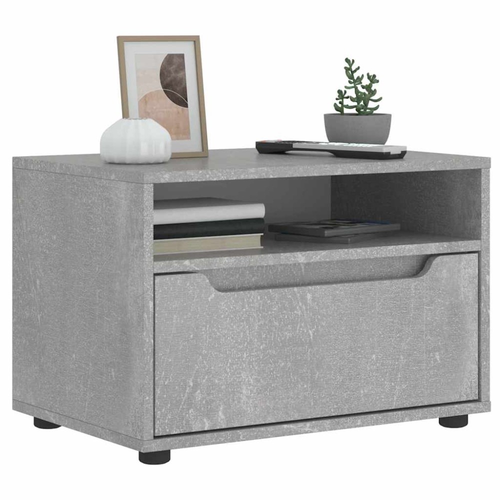 vidaXL Dulap TV "VISNES" Beton Gri 60x40x38 cm Lemn prelucrat