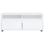 vidaXL Dulap TV "VISNES" alb 100x40x38 cm lemn de prelucrare