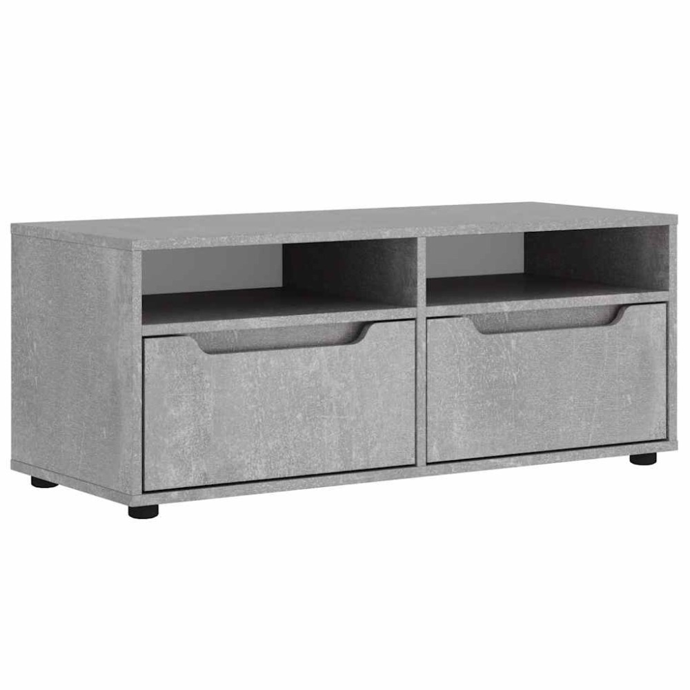 vidaXL Dulap TV "VISNES" Beton Gri 100x40x38 cm Lemn prelucrat