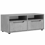 vidaXL Dulap TV "VISNES" Beton Gri 100x40x38 cm Lemn prelucrat