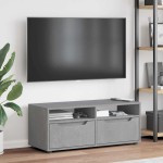 vidaXL Dulap TV "VISNES" Beton Gri 100x40x38 cm Lemn prelucrat