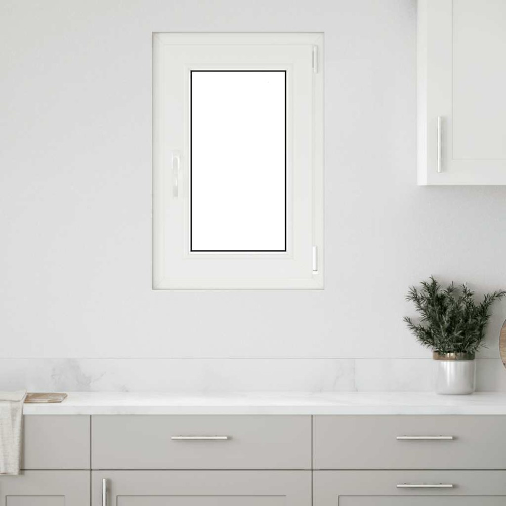 vidaXL Fereastră de subsol „RISOR” 50x75 cm oscilo-batantă DIN stânga, albă