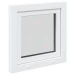 vidaXL Fereastra de subsol „RISOR” 60x60 cm Rabatabil DIN Stânga Alb vidaXL Fereastra de subsol „RISOR” 60x60 cm Rabatabil DIN Stânga Alb