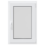 vidaXL Fereastra de subsol „RISOR” 60x90 cm Rabatabil DIN dreapta alb