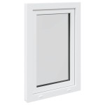 vidaXL Fereastra de subsol „RISOR” 60x90 cm Rabatabil DIN Stânga Alb vidaXL Fereastra de subsol „RISOR” 60x90 cm Rabatabil DIN Stânga Alb