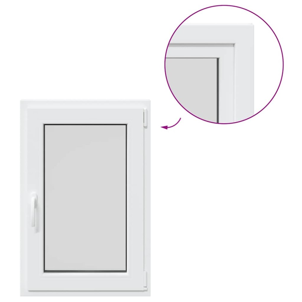 vidaXL Fereastră de subsol „RISOR” 60x100 cm oscilo-batantă DIN dreapta, albă