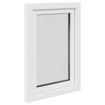 vidaXL Fereastră de subsol „RISOR” 60x100 cm oscilo-batantă DIN dreapta, albă