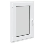 vidaXL Fereastră de subsol „RISOR” 60x100 cm oscilo-batantă DIN stânga, albă vidaXL Fereastră de subsol „RISOR” 60x100 cm oscilo-batantă DIN stânga, albă