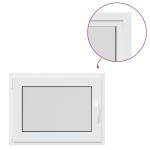 vidaXL Fereastră de subsol „RISOR” 80x50 cm oscilo-batantă DIN stânga, albă vidaXL Fereastră de subsol „RISOR” 80x50 cm oscilo-batantă DIN stânga, albă