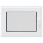vidaXL Fereastră de subsol „RISOR” 80x50 cm oscilo-batantă DIN stânga, albă vidaXL Fereastră de subsol „RISOR” 80x50 cm oscilo-batantă DIN stânga, albă