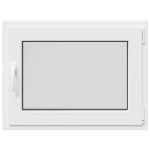 vidaXL Fereastra de subsol „RISOR” 80x60 cm Pt&Turn DIN Dreapta Alb vidaXL Fereastra de subsol „RISOR” 80x60 cm Pt&Turn DIN Dreapta Alb