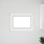 vidaXL Fereastra de subsol „RISOR” 80x60 cm Rabatabil DIN Stânga Alb