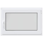 vidaXL Fereastră de subsol „RISOR” 90x50 cm oscilo-batantă DIN dreapta, albă