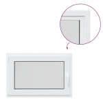 vidaXL Fereastră de subsol „RISOR” 90x50 cm oscilo-batantă DIN stânga, albă vidaXL Fereastră de subsol „RISOR” 90x50 cm oscilo-batantă DIN stânga, albă