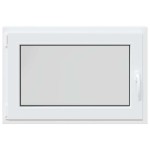 vidaXL Fereastră de subsol „RISOR” 90x50 cm oscilo-batantă DIN stânga, albă vidaXL Fereastră de subsol „RISOR” 90x50 cm oscilo-batantă DIN stânga, albă