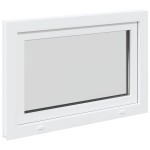 vidaXL Fereastră de subsol „RISOR” 90x50 cm oscilo-batantă DIN stânga, albă vidaXL Fereastră de subsol „RISOR” 90x50 cm oscilo-batantă DIN stânga, albă