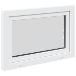vidaXL Fereastra de subsol „RISOR” 90x60 cm Ptrn DIN Dreapta Alb vidaXL Fereastra de subsol „RISOR” 90x60 cm Ptrn DIN Dreapta Alb