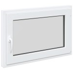 vidaXL Fereastră de subsol „RISOR” 90x70 cm oscilo-batantă DIN dreapta, albă vidaXL Fereastră de subsol „RISOR” 90x70 cm oscilo-batantă DIN dreapta, albă