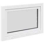vidaXL Fereastră de subsol „RISOR” 90x70 cm oscilo-batantă DIN dreapta, albă vidaXL Fereastră de subsol „RISOR” 90x70 cm oscilo-batantă DIN dreapta, albă